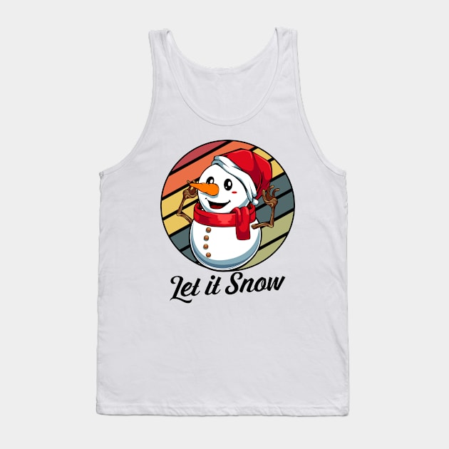 Christmas Snowman Tank Top by Lumio Gifts